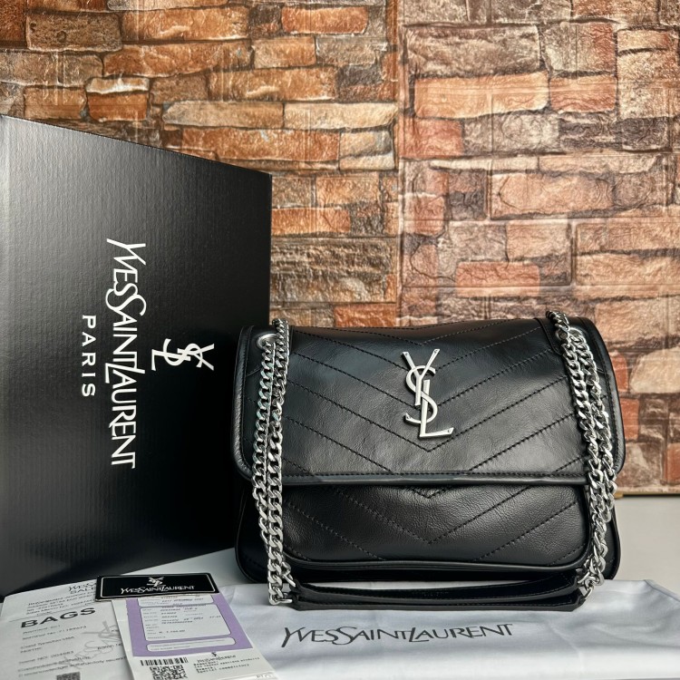 YVES SAİNT LAURENT NİKİ MEDİUM İN VİNTAGE GUMUS